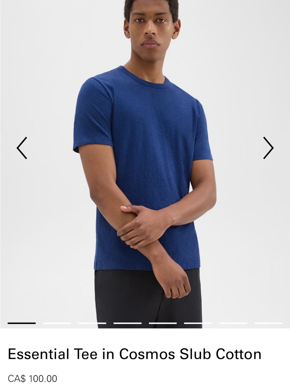 Mens classic THEORY essential T-shirt Mens M